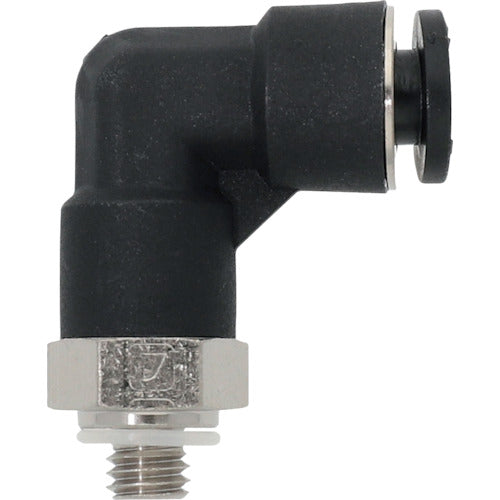 潤工社 ワンタッチ継手Mシリーズ エルボ 4mm M5 PLBM-4-M5-PM 1 個