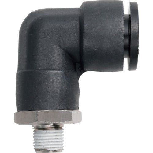 潤工社 ワンタッチ継手Mシリーズ エルボ 12mm PT1/8 PLBM-12-PT1/8-PM 1 個