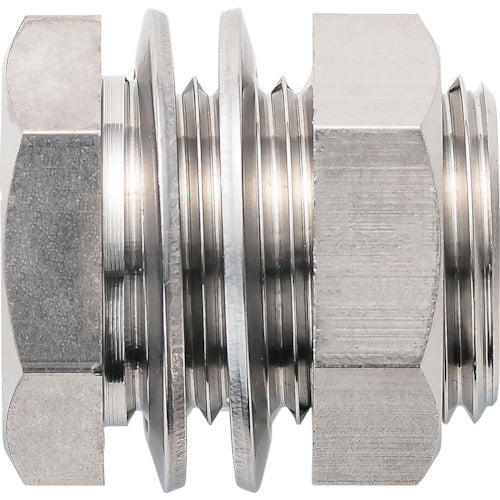 Junkosha Stainless Steel Fitting Panel Union 1/2 - 1/2 PF-1/2-1/2-SUS 1 pc