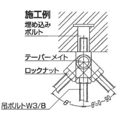 DAIDОHANT テーパーメイト (C型鋼・H型鋼) (W)25.2x(H)53.4mm 10102817 1 個