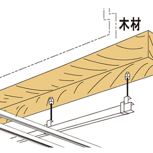 DAIDOHANT 우드 행거 (키노시타) (호칭) M4.5x (길이) 38mm 10177048 1 개