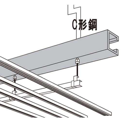 DAIDОHANT チャンネルハンガー (C型鋼) (呼び)M5x(長さ)23mm 10177046 1 本