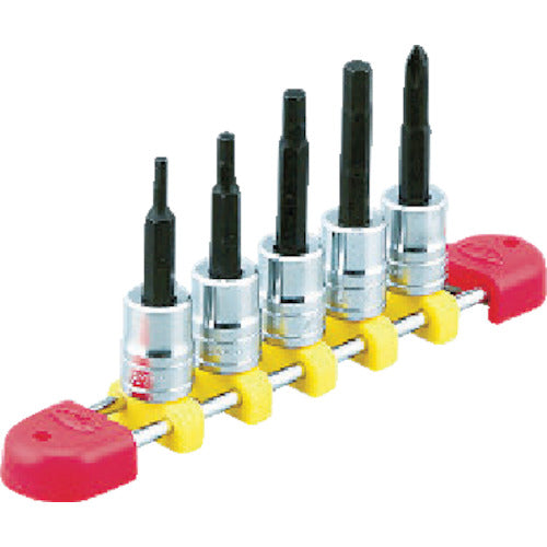 KTC 6.3sq.ヘキサゴンビットソケットセット(6コ組) スタンダートタイプ TBT206BH 1 S