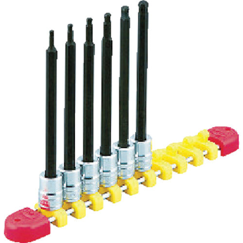 KTC 6.3sq.ロングボールポイントヘキサゴンビットソケットセット4コ組 TBT2L04BPH 1 S