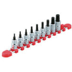 KTC 9.5sq. 쇼트 헥사 곤 비트 소켓 세트 (9 코 세트) 쇼트 타입 인치 TBT3S09BH 1 S