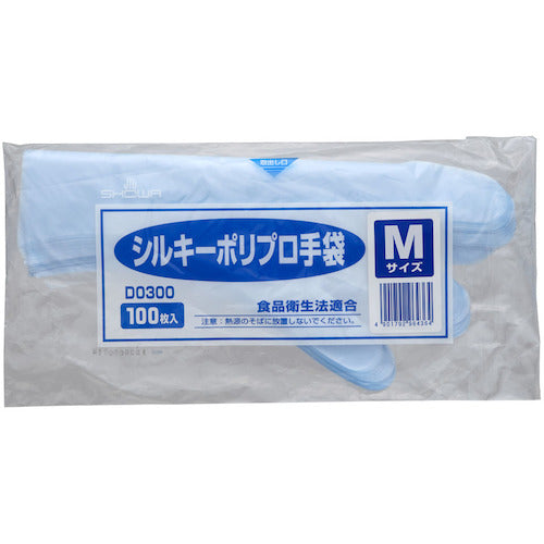 SHOWA Silky Polypropylene Gloves D0300 100 pieces M size D0300M 1 bag