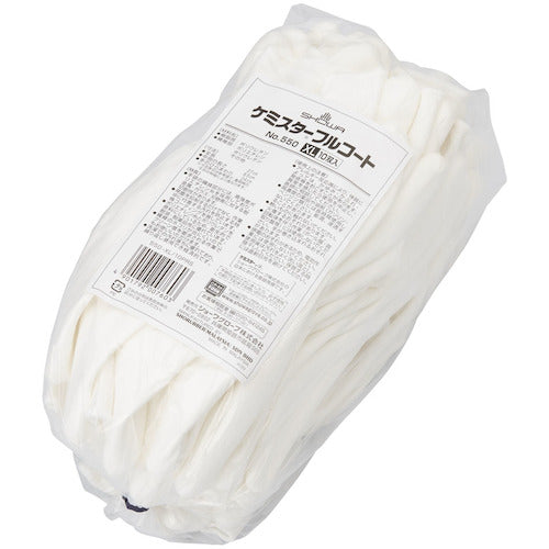 SHOWA 【매진 폐번】 내절 창갑 주머니 No550 케미스터 풀 코트 10 쌍입 화이트 XL 사이즈 NO550-XL 1봉