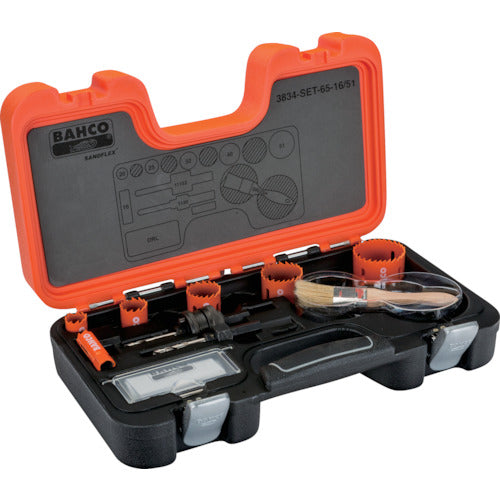 Bahco Bimetal Hole Saw Set 9PCS 16-51mm 3834-SET-65-16/51 1 S