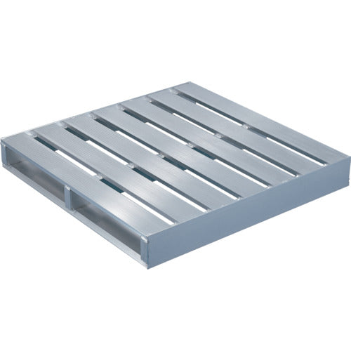 TRUSCO Aluminum Pallet, Single-Sided, Two-Way Differential Type, 1200X1200X140, TDBT-1212, 1 Piece