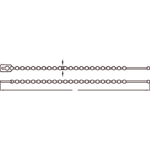 TRUSCO Knot Tie Width 2.2mm x 103mm Maximum binding φ25 (100 pieces) TRTV-100 1 bag