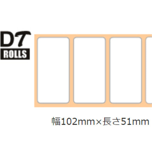 ブラザー DTロール(QL−1115NWB専用)幅102mm×長さ51mm DT-240 1 箱