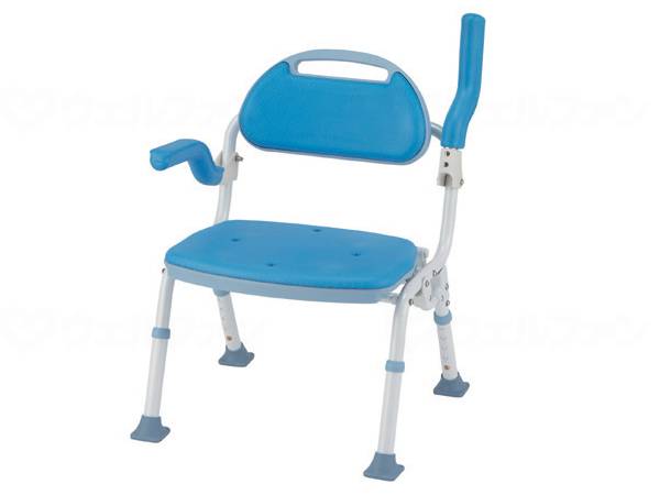 Makitec Folding Shower Bench Softec Blue