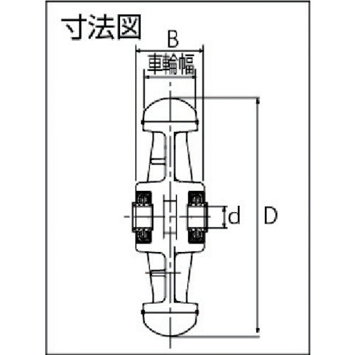 イノアック 低始動抵抗キャスター 車輪のみ Φ150 黒 LR-150W-BK 1 個