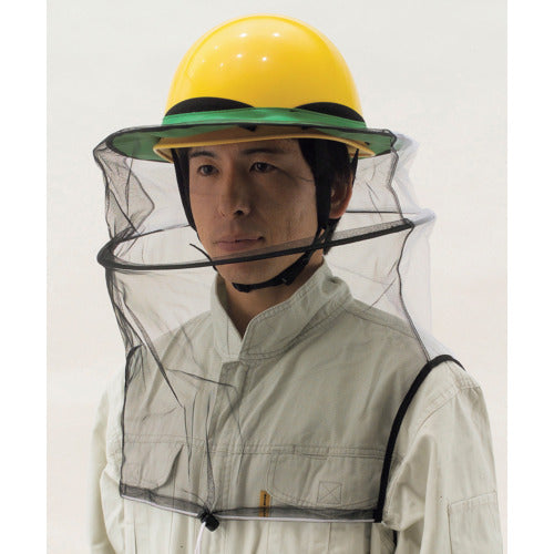 TOYO SAFETY Helmet-mounted Bee-Proof Net NO.91DX 1 pc