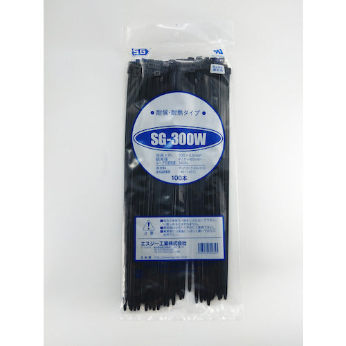 SG 스탠다드 타이(내후·내열 타입) SG-300 W(100개들이) 블랙 SG-300 W 1봉
