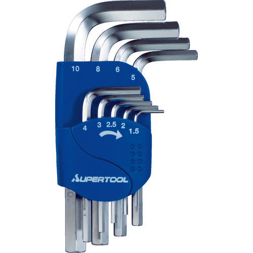 Super Hexagonal Wrench (Set of 9) 1.5-10mm HKS9S 1 S