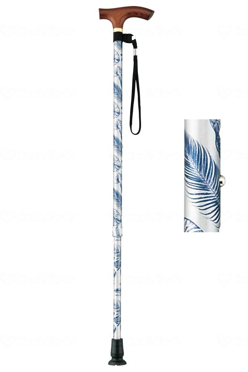 Makitex Smile Stick, Retractable, Slim, Blue Leaf