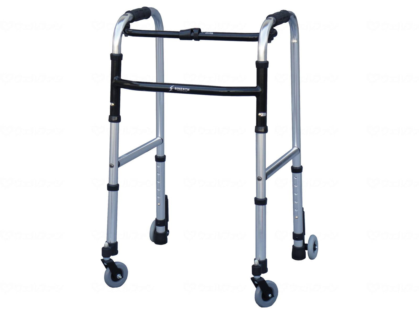 シンエンススリムフレームウォーカー 3’回転+ブレーキ付3’キャスター