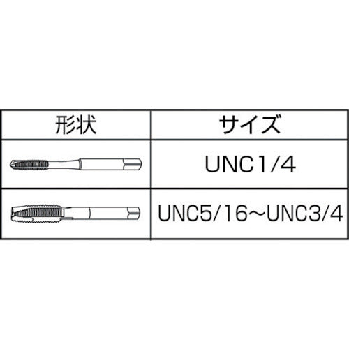 IS ジェットタップ(ポイントタップ) ユニファイねじ・並目タイプ 3/8NC16 JET-3/8NC16 1 本