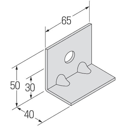 コンドーテック 自立コンピース 一つ穴 KP1−30C−3.2 124AKSP130C3 1 個