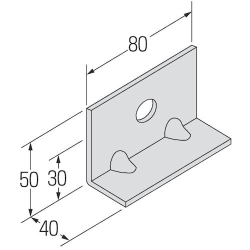 コンドーテック 自立コンピース 一つ穴 KP1−30A−3.2 124AKSP130A3 1 個