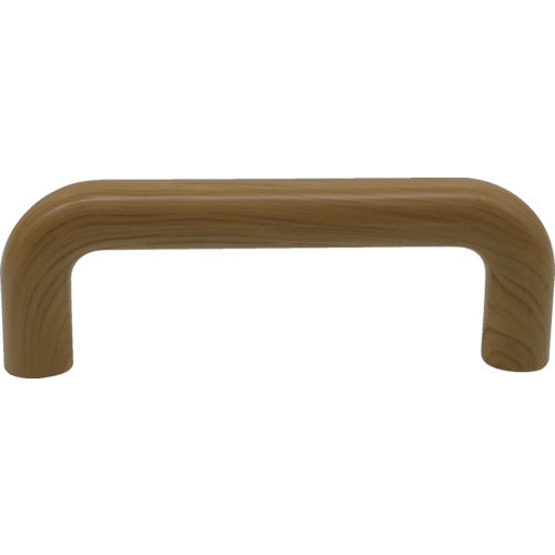 TRUSCO round bar handle, ABS resin, natural brown, total length 80 mm, total height 28 mm, pitch 70, female thread M4 depth 11 (2 truss screws M4 x 28 included) MAHA-NB 1 piece
