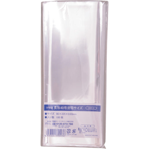 IRL OPP 봉투 씰 없음 장형 40호 봉투 사이즈 OBS-4 1봉