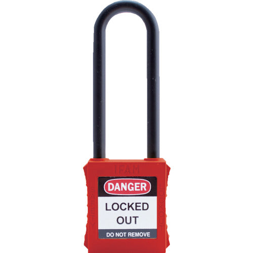 Ifam Lockout Padlock Nylon Shackle (Long Thread) Red 044726 1 pc