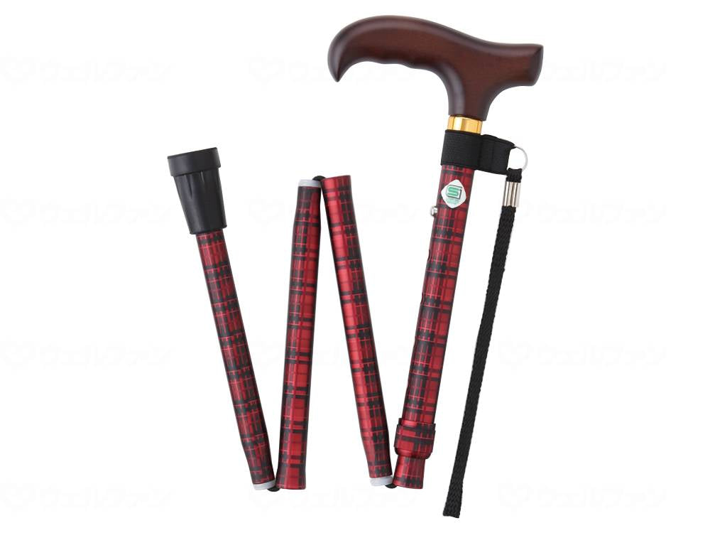 フジホームベーシック 折畳 チェックレッド S