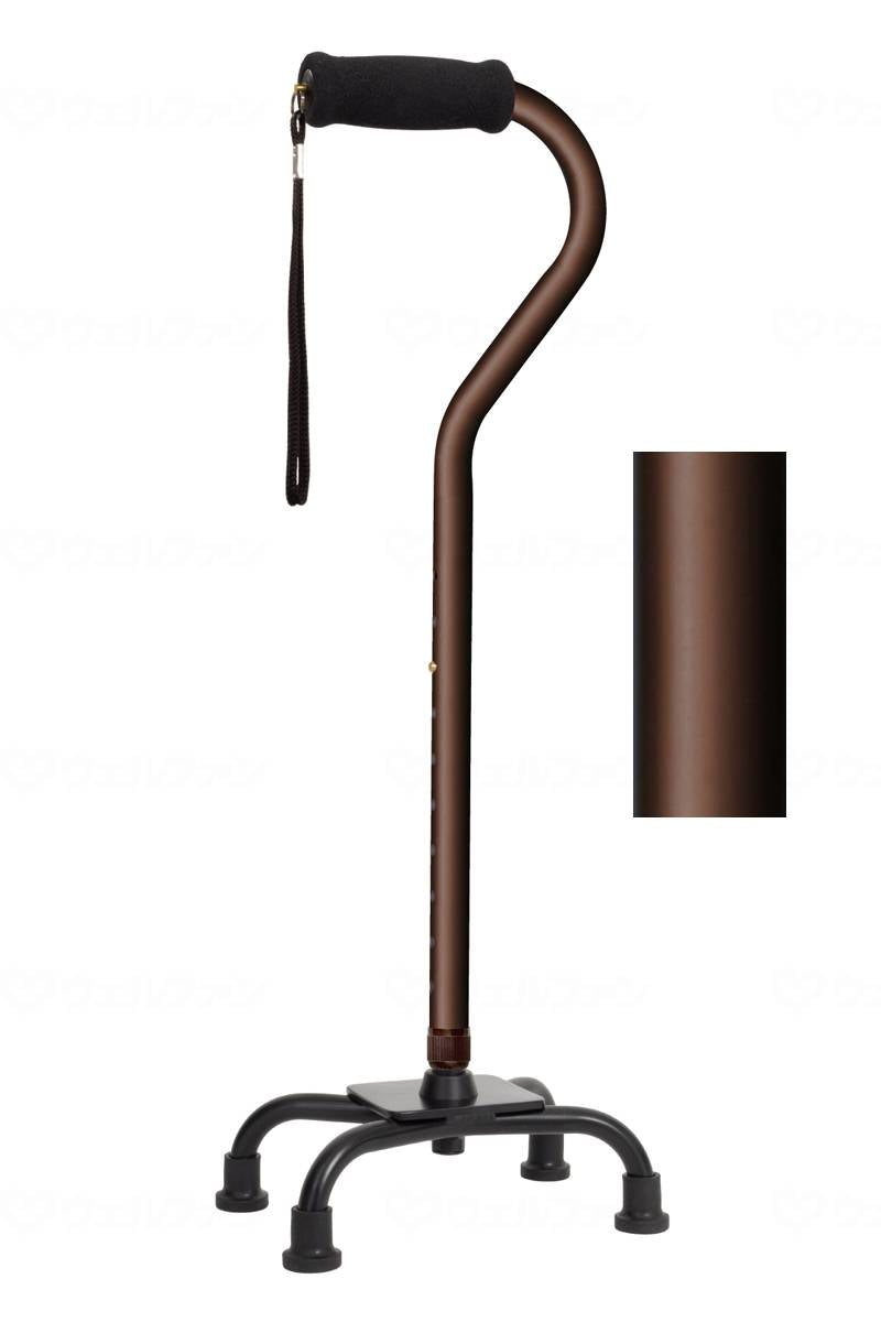 Fujihome All Aluminum 4-Point Cane Brown