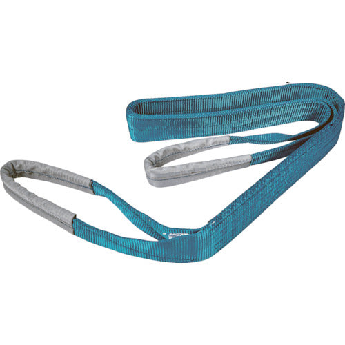 TRUSCCO 재활용 폴리 에스테르 슬링 JIS3 등급 양단 아이형 75mmX4.0m TRPS75-4.0 1 개