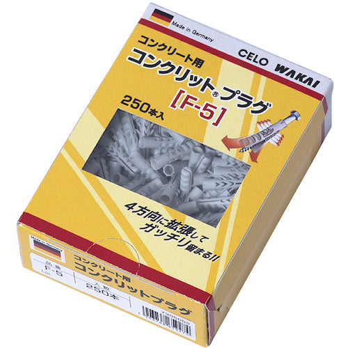WAKAI Concrete Plug F-5 5x25 Boxed (250 pieces) 7305052 1 box