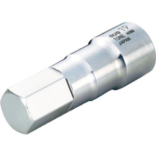 TONE SUS Hexagonal Socket, Diagonal Dimension 12mm, Insertion Angle 12.7mm, S4H-12, 1 pc