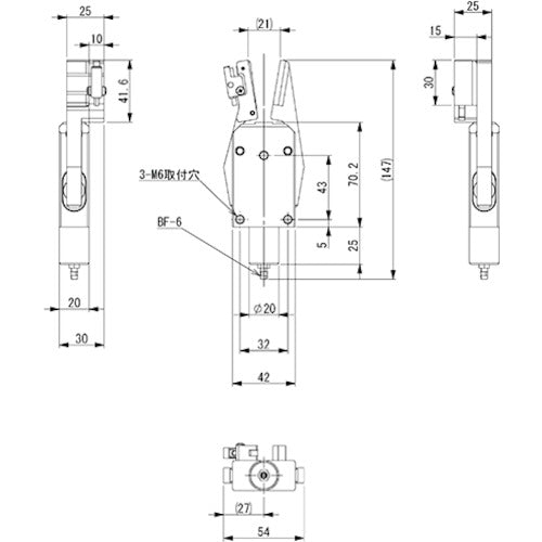 アインツ ランナーチャックEX(近接センサー付) CHK-EX2L-20-C 1 個