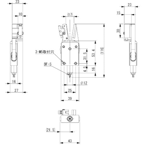 Einz Runner Chuck EL (with limit switch) CHK-EL2L-12-C1 1 piece