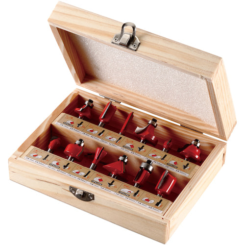 RELIEF 12-piece set of carbide trimmer bits 30661 1 S