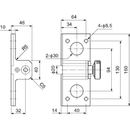 Einz Chuck One-touch Fitting (Main Body Side) OC-LA 1 pc