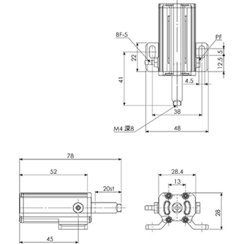 Einz Mini Cylinder MCE-20T (retractable) MCE-20T 1 piece