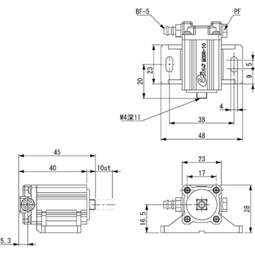Einz Mini Cylinder MCDR MCDR-10 1 piece