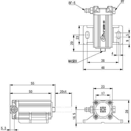 Einz Mini Cylinder MCDR MCDR-20 1 piece
