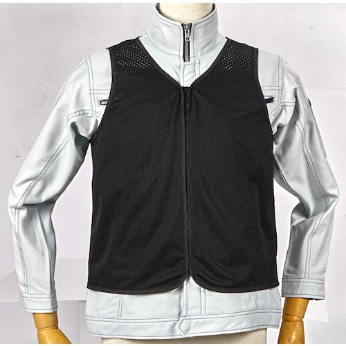 TRUSCO インナーベスト(耐刃・耐突用) Lサイズ ブラック BRINV-L 1 着