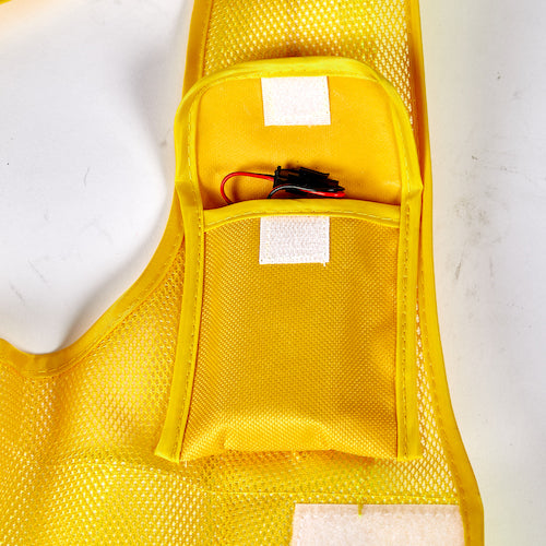 TRUSCO LED Short Safety Vest Yellow x Fluorescent Yellow SLEYY 1 Unit