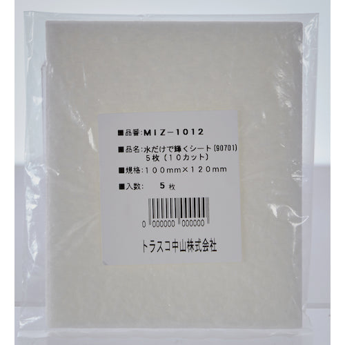 TRUSCO 물만으로 빛나는 시트 100X120 5장입 MIZ-1012 1봉