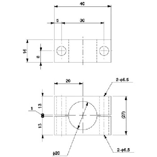 アインツ ブラケット・W・φ20 N01915-107 1 個