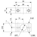 Ainz Slide BKT φ12 N01863-201 1 piece