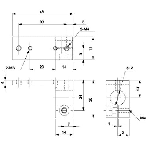 Einz Bracket L φ12 for MCD N01866-201 1 pc
