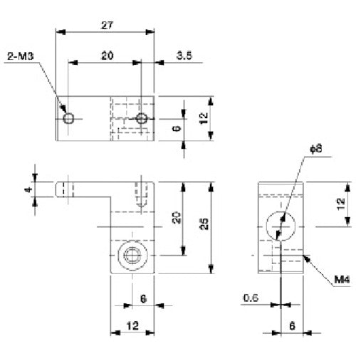 アインツ ブラケット・L・φ8・UMCD用 N01866-202 1 個