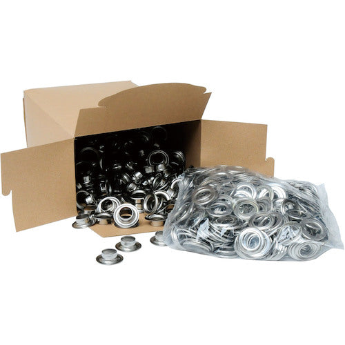 Family Tool Double-sided eyelets 10mm (#25) Stainless steel 1000 pairs 51496 1 bag
