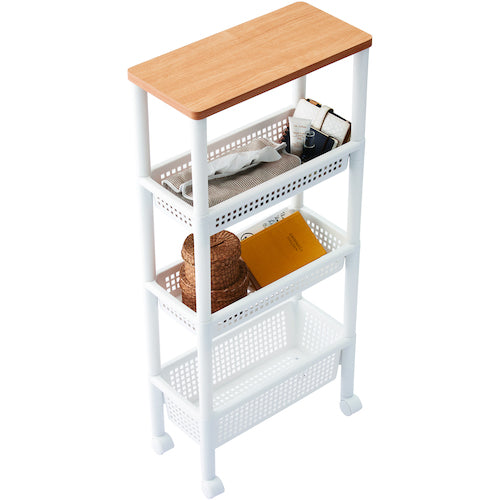 TENMA 우드탑 왜건 슬림 4단 811000863 1대