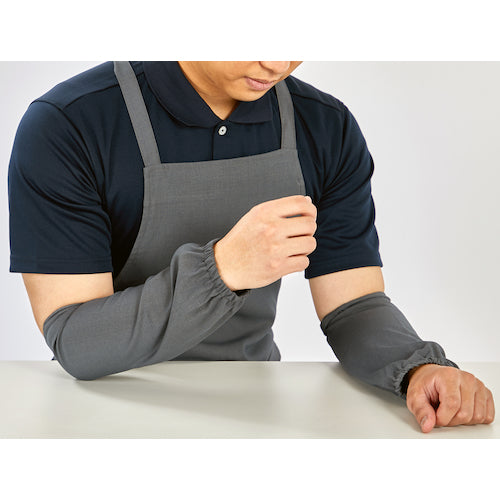 TRUSCO 難燃ストレッチ 腕カバー グレー FRPA-GY 1 組